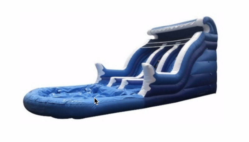 Blue Waves Inflatable Slider Rent Price