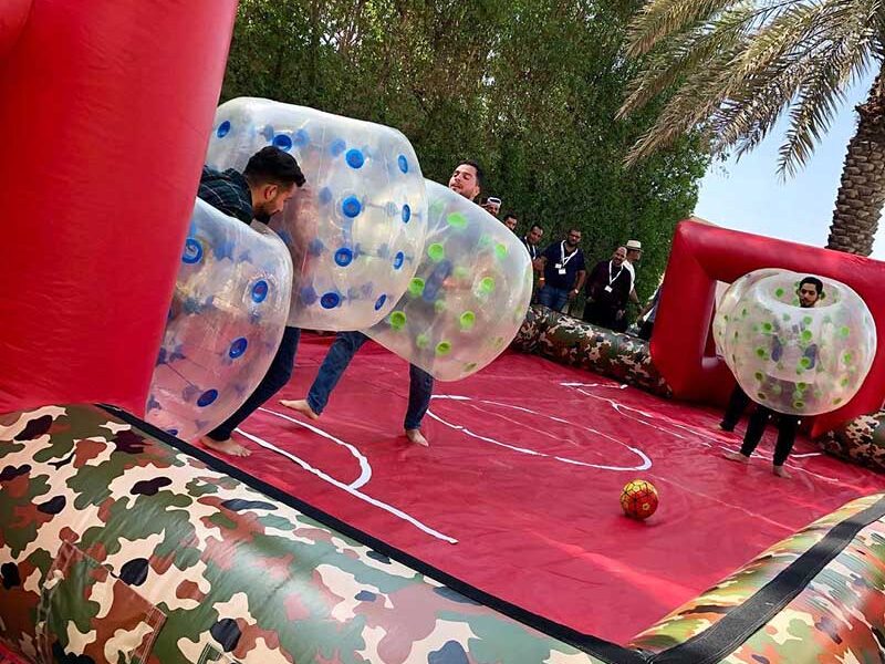 Human Foosball Rental Dubai Inflatable Giant Life Size Foosball Court