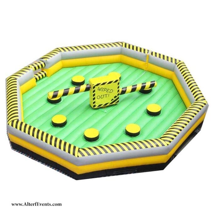 Double Inflatable Wipeout Eliminator Meltdown Extreme Game Dubai, UAE