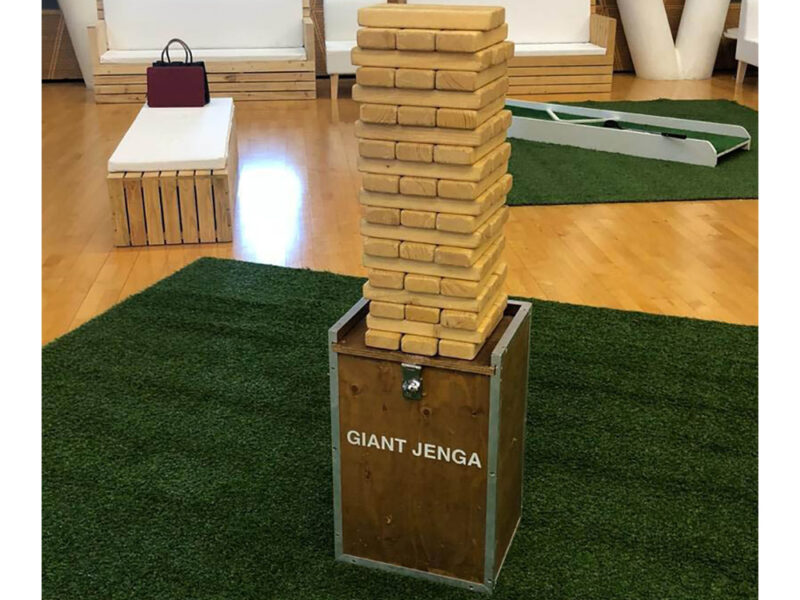 Giant Jenga Game Rental Dubai UAE