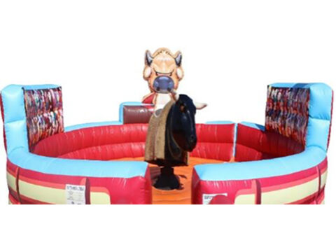 Pink Rodeo Bull Mechanical Rodeo Bull Rental Dubai - Inflatable Rodeo - Bucking Bronco