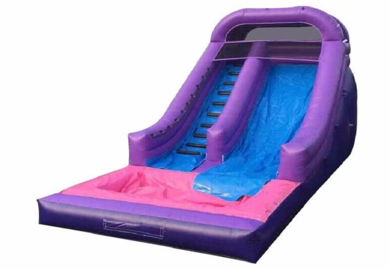 Purple Waves Inflatable Water Slide