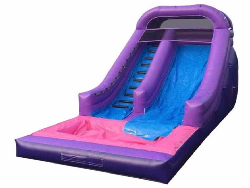 Purple Waves Inflatable Water Slide
