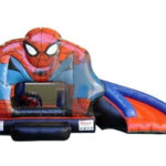 Spider Man Slider Bouncy Castle Rental Dubai