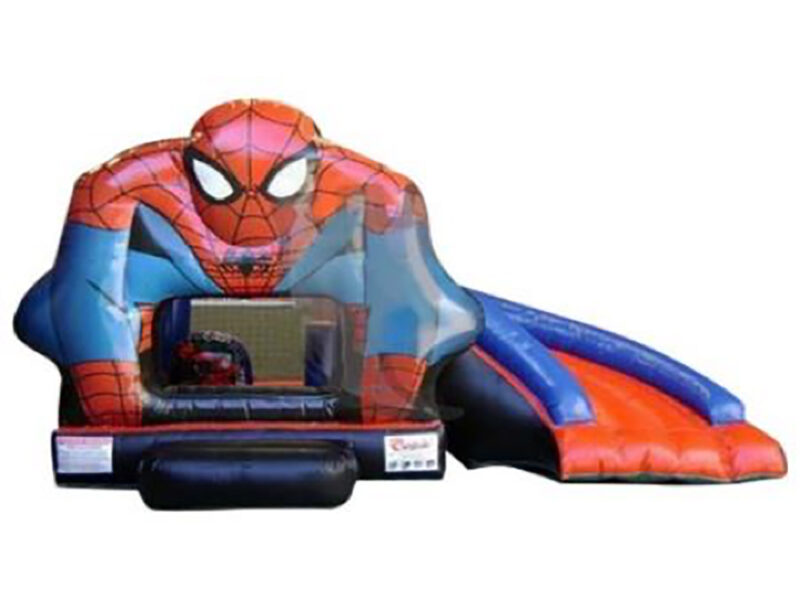 Spider Man Slider Bouncy Castle Rental Dubai