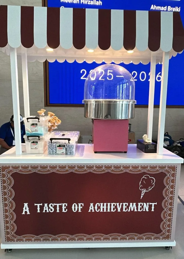 Cotton Candy Machine 9 - Alterf Events Branded cotton candy station for corporate events