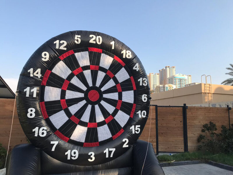 inflatable dart board dubai rental abu dhabi