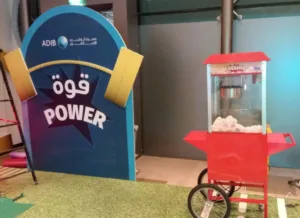 Popcorn machine rental for an event in Abu Dhabi