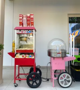 Popcorn machine rental for a birthday party in Dubai