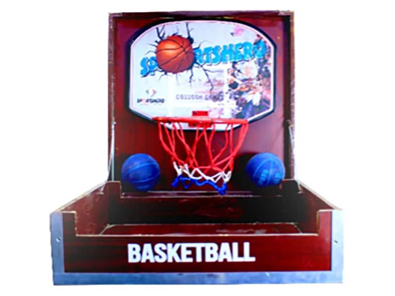 Wooden Tabletop Mini Basketball Arcade Game