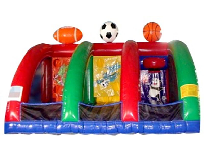 3 in 1 Skills Corporate Game Inflatable Rugby Football Soccer Basketball