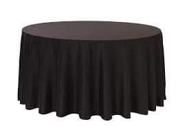 Round Table With Black Cover