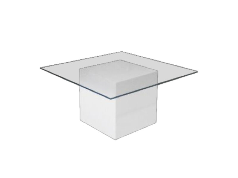 Lemon Table - Glass Top - Square