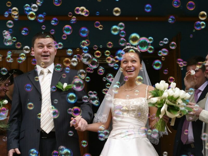 Hire Bubble Machine for Wedding Entry